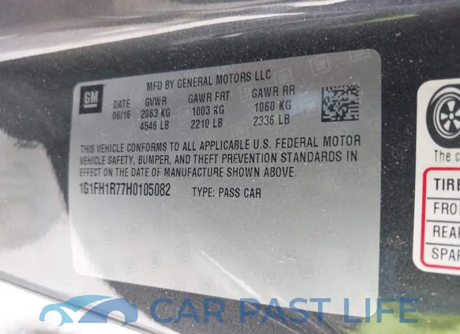 1G1FH1R77H0105082# 9