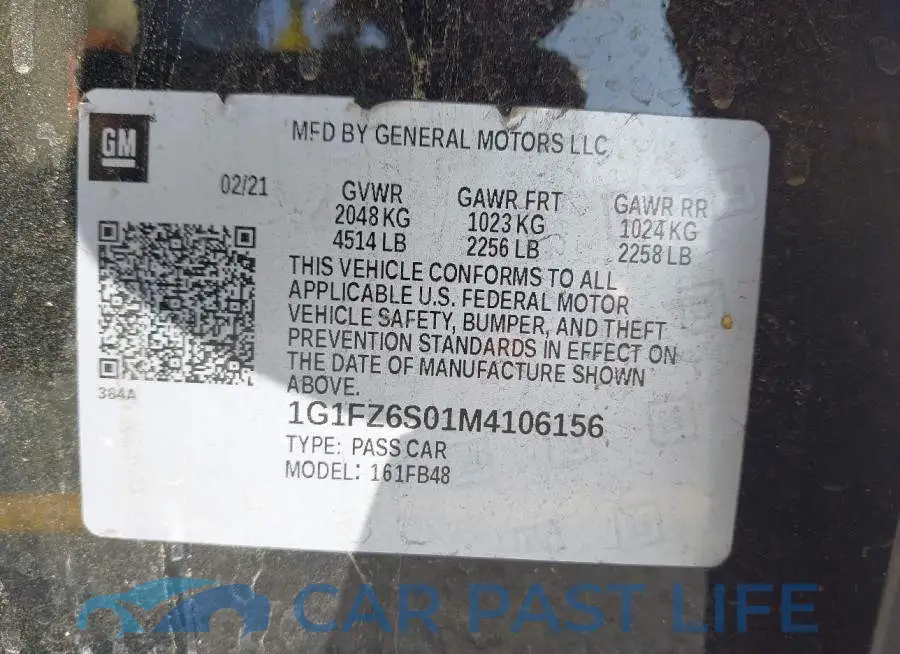 1G1FZ6S01M4106156# 9
