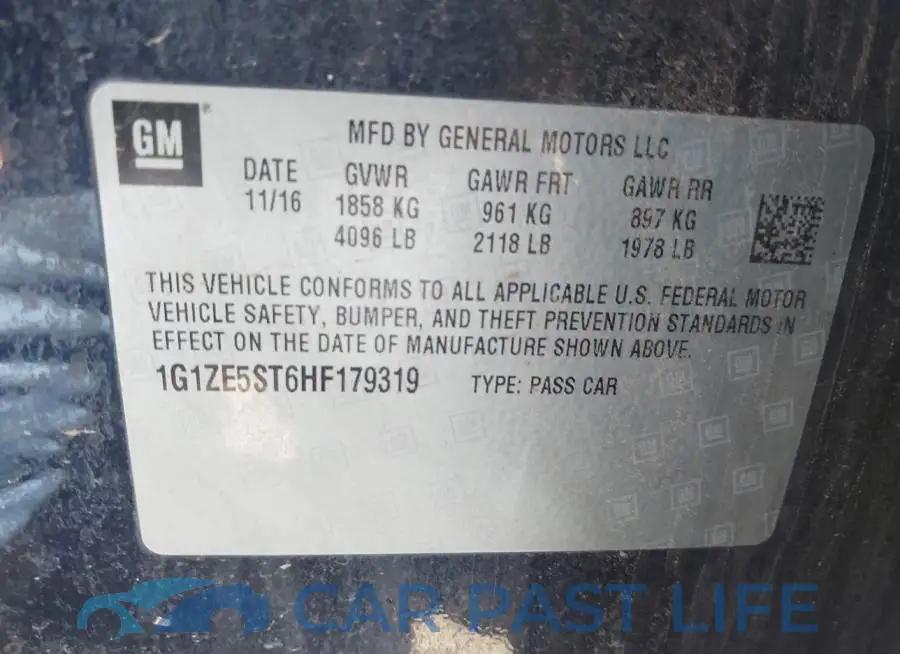 1G1ZE5ST6HF179319# 9