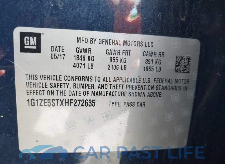 1G1ZE5STXHF272635# 9