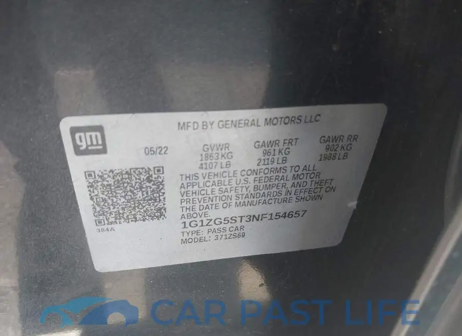1G1ZG5ST3NF154657# 9