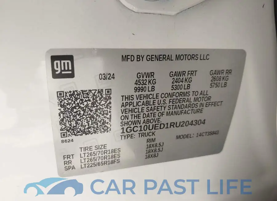 1GC10UED1RU204304# 9