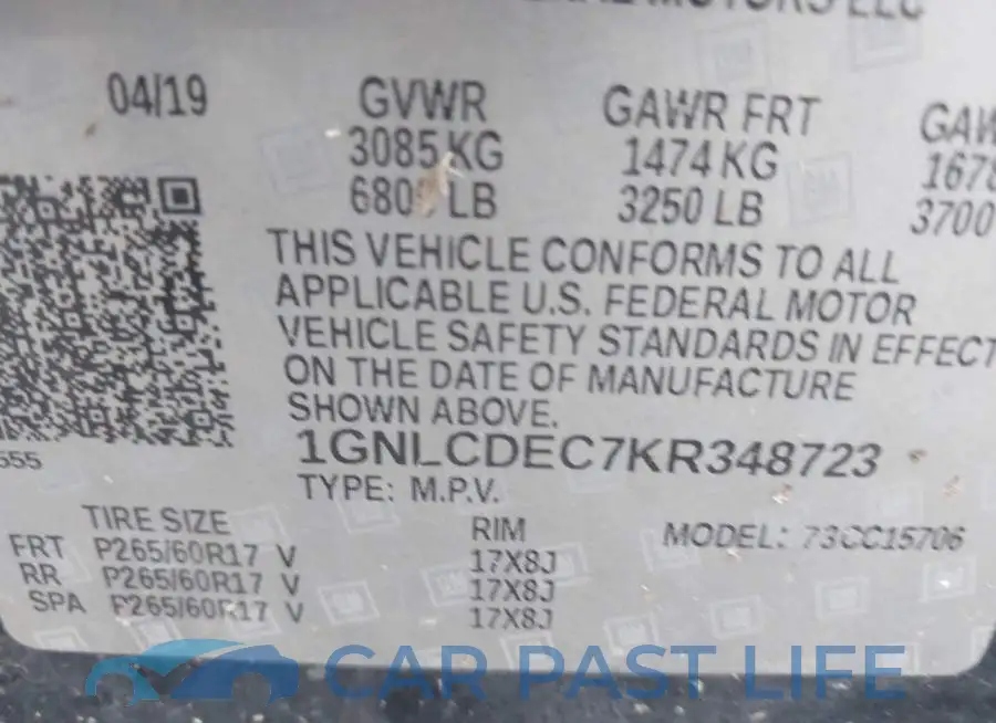 1GNLCDEC7KR348723# 9