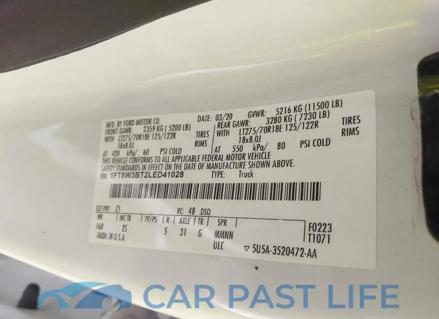 1FT8W3BT2LED41028# 8