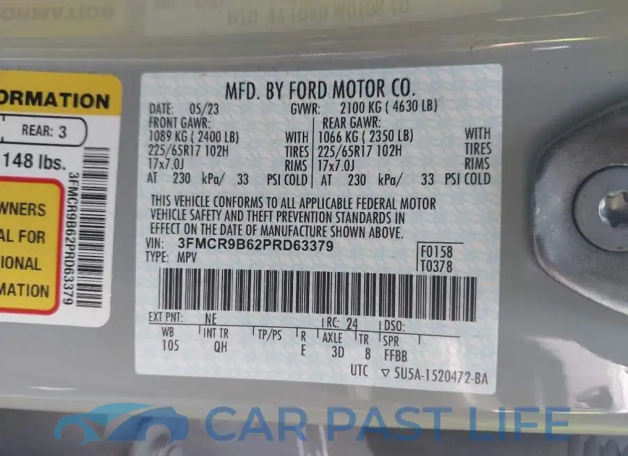 3FMCR9B62PRD63379# 9