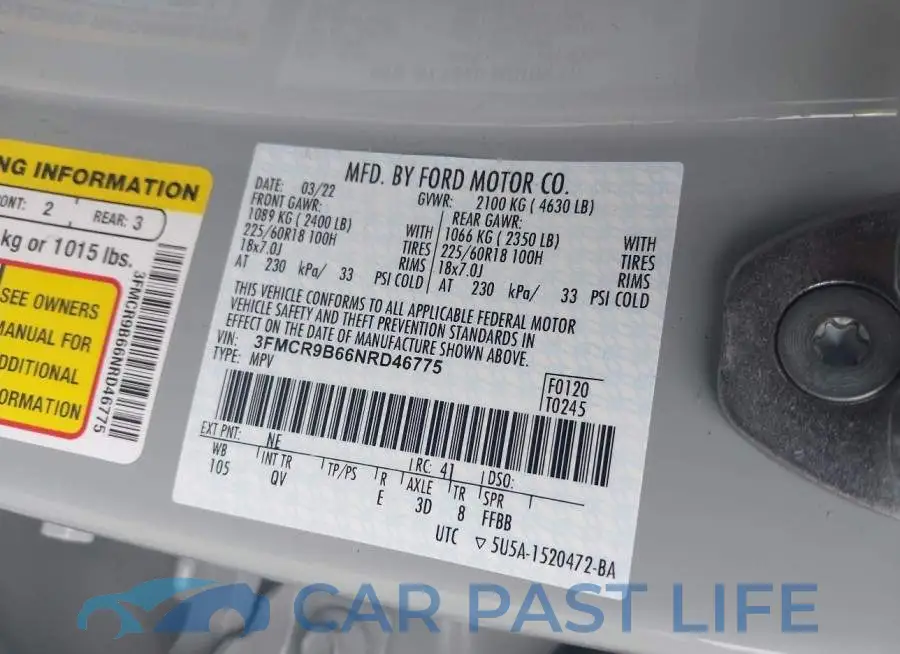 3FMCR9B66NRD46775# 9