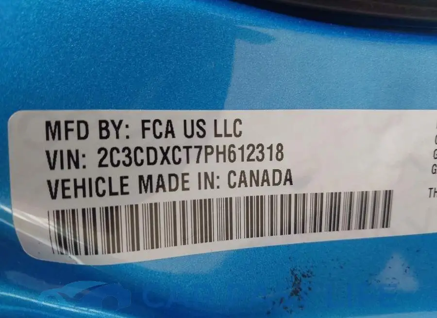 2C3CDXCT7PH612318# 9