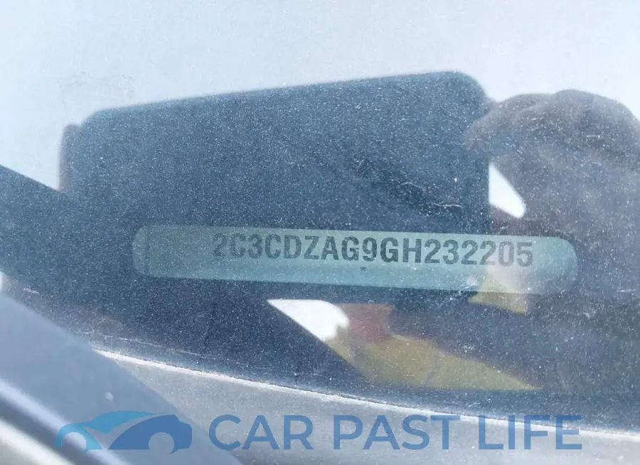 2C3CDZAG9GH232205# 9