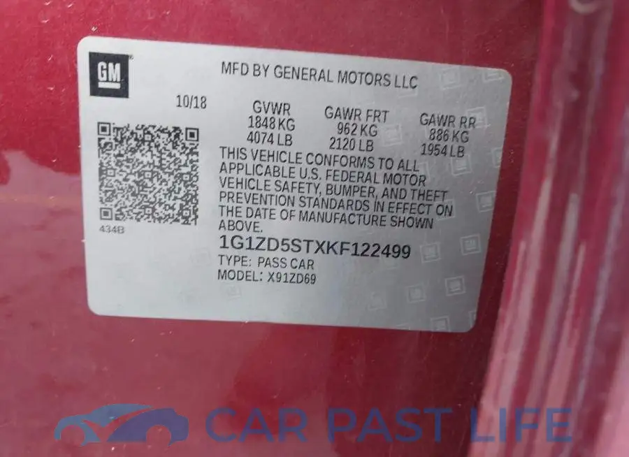 1G1ZD5STXKF122499# 9