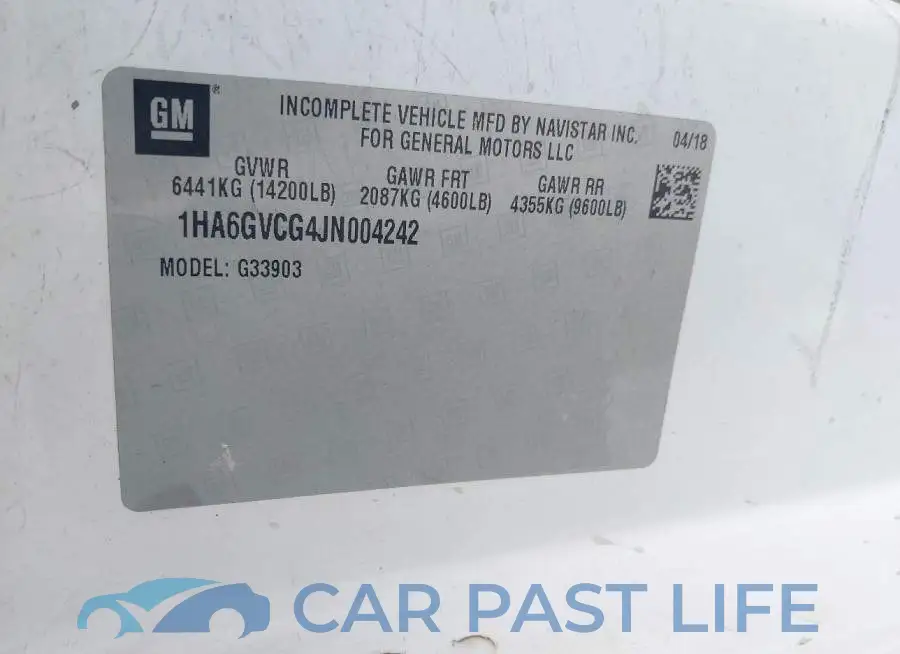 1HA6GVCG4JN004242# 8