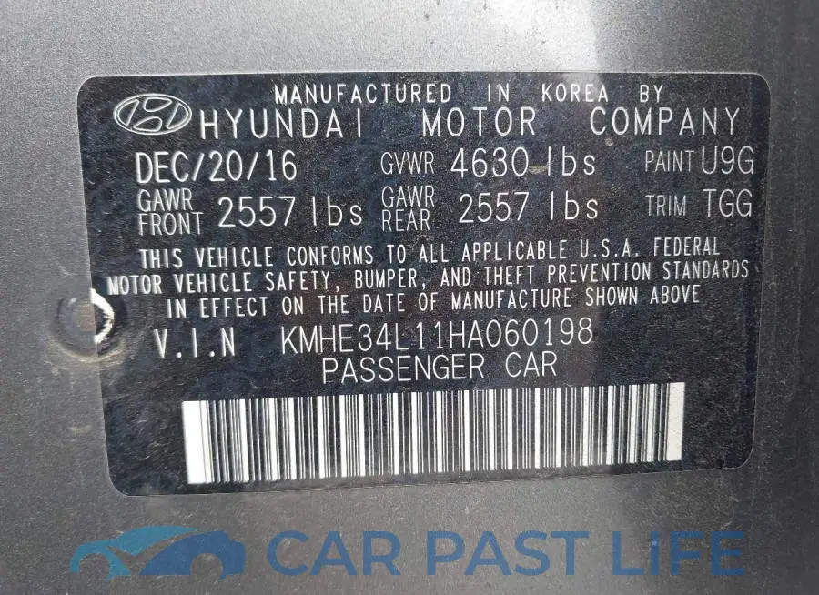 KMHE34L11HA060198# 9