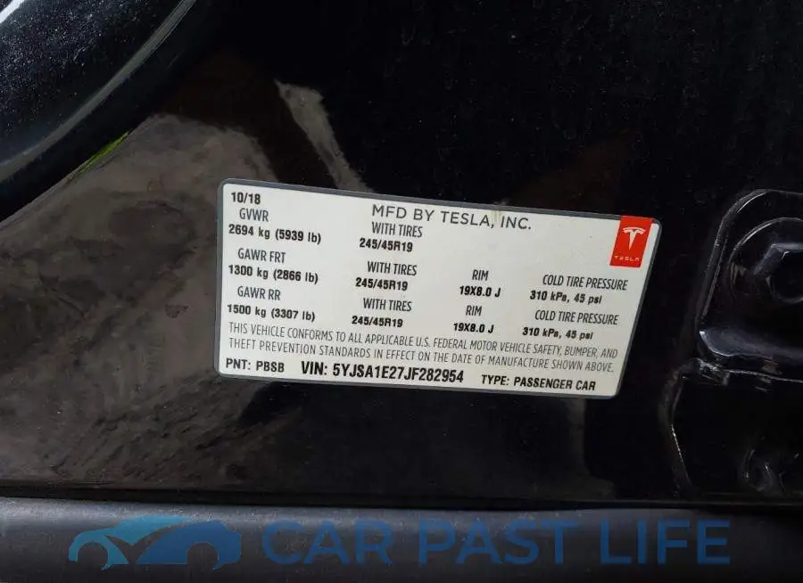 5YJSA1E27JF282954# 9