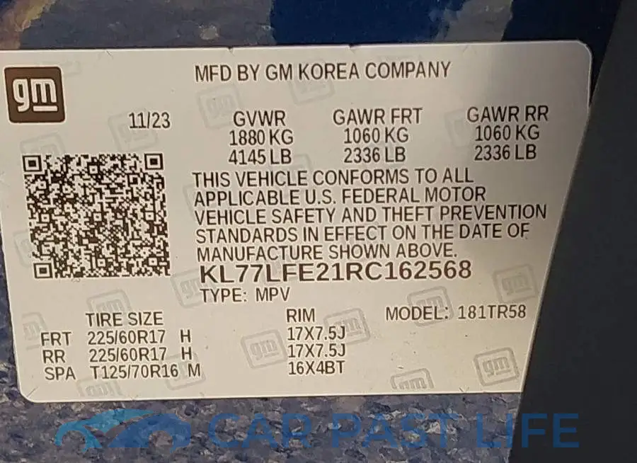 KL77LFE21RC162568# 9