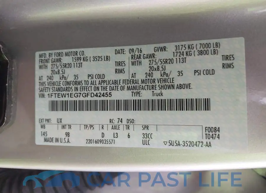 1FTEW1EG7GFD42455# 9