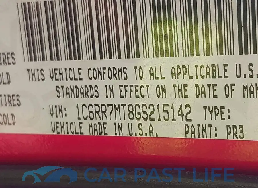 1C6RR7MT8GS215142# 9
