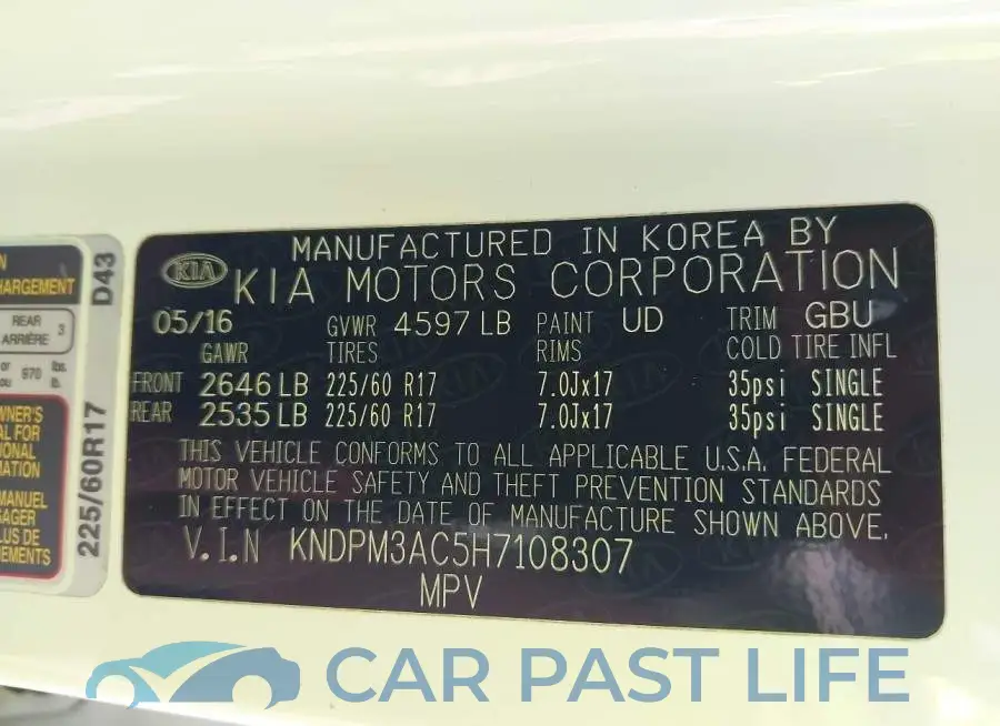 KNDPM3AC5H7108307# 9