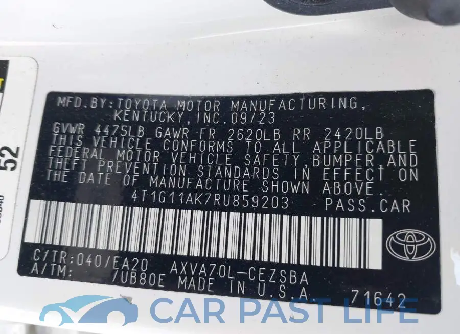 4T1G11AK7RU859203# 9
