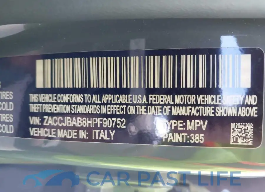 ZACCJBAB8HPF90752# 9