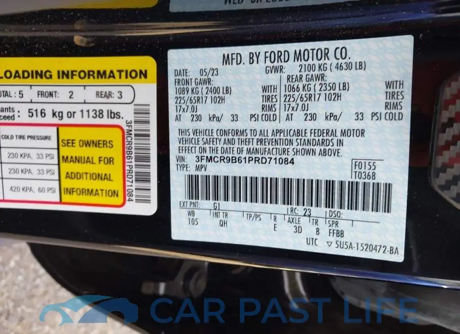 3FMCR9B61PRD71084# 9