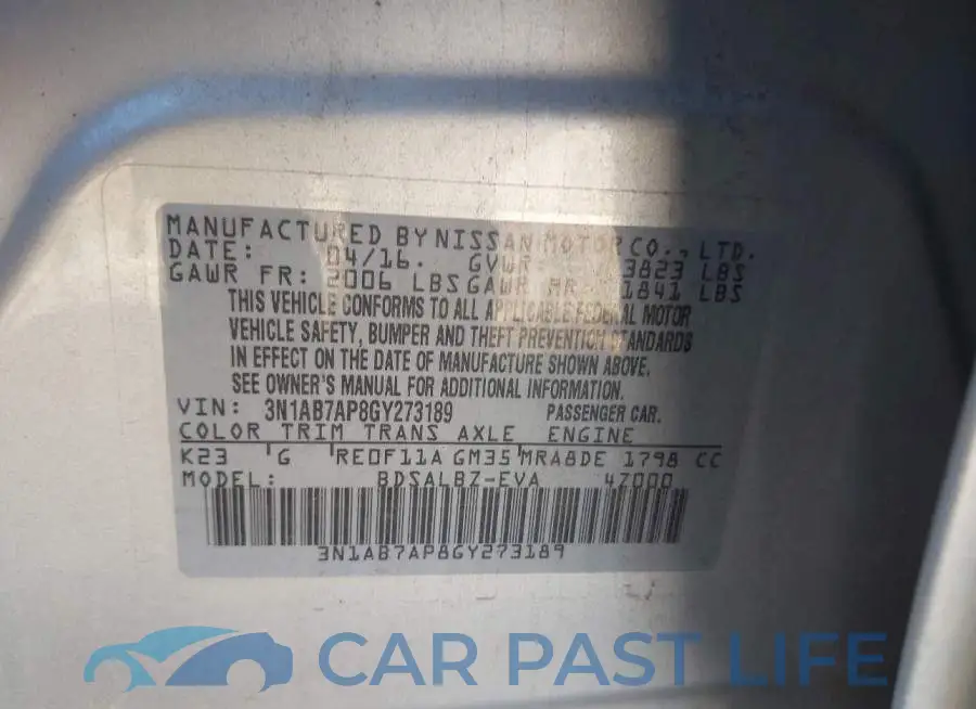 3N1AB7AP8GY273189# 9