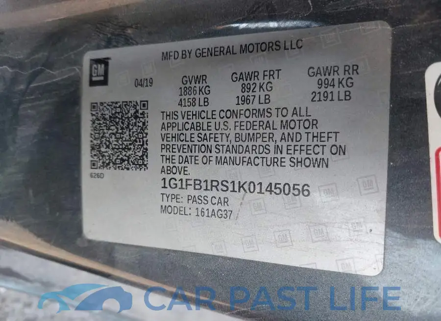 1G1FB1RS1K0145056# 9