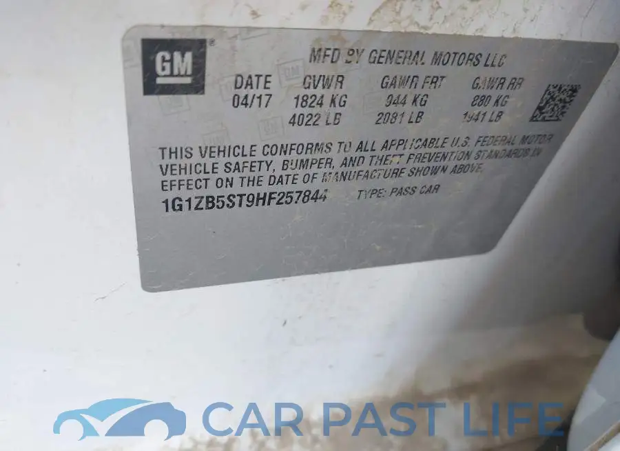 1G1ZB5ST9HF257844# 9