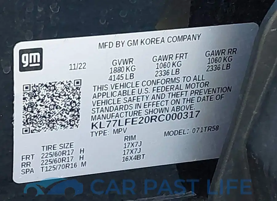 KL77LFE20RC000317# 9