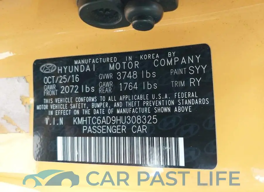 KMHTC6AD9HU308325# 9