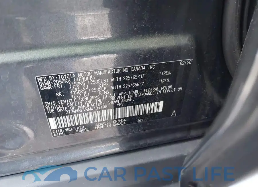 2T3W1RFV4MW104488# 9