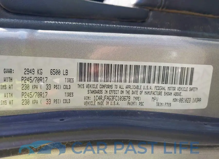 1C4RJFAG3FC103679# 9
