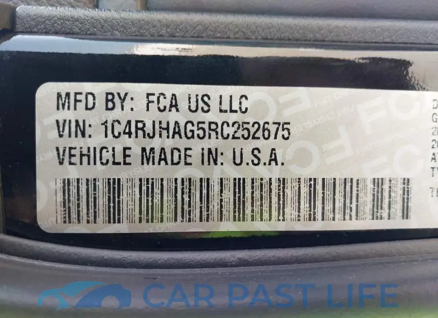 1C4RJHAG5RC252675# 9