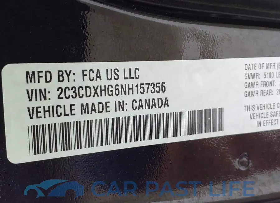 2C3CDXHG6NH157356# 9