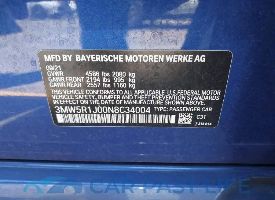 3MW5R1J00N8C34004# 9