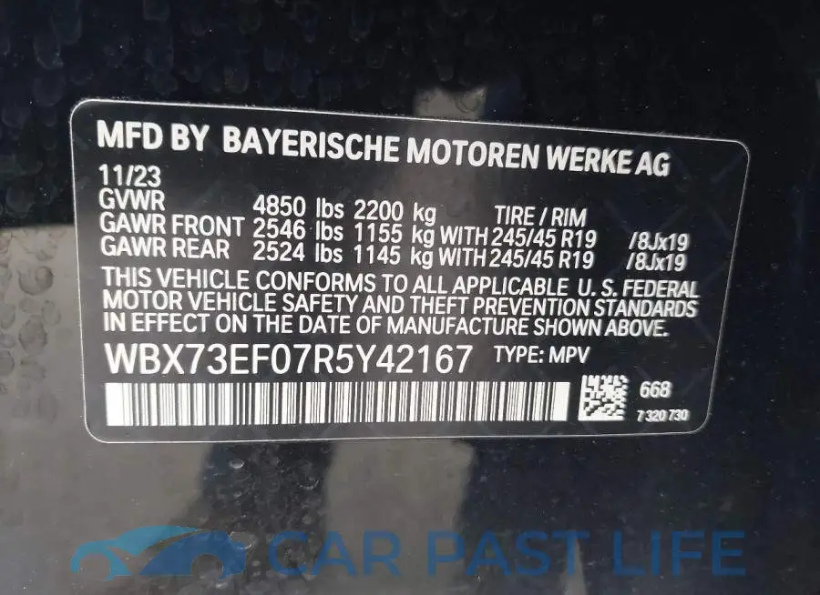 WBX73EF07R5Y42167# 9