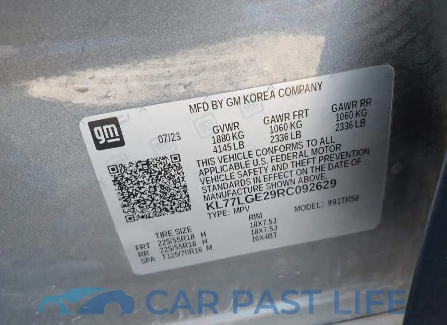 KL77LGE29RC092629# 9