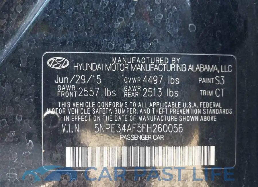 5NPE34AF5FH260056# 9