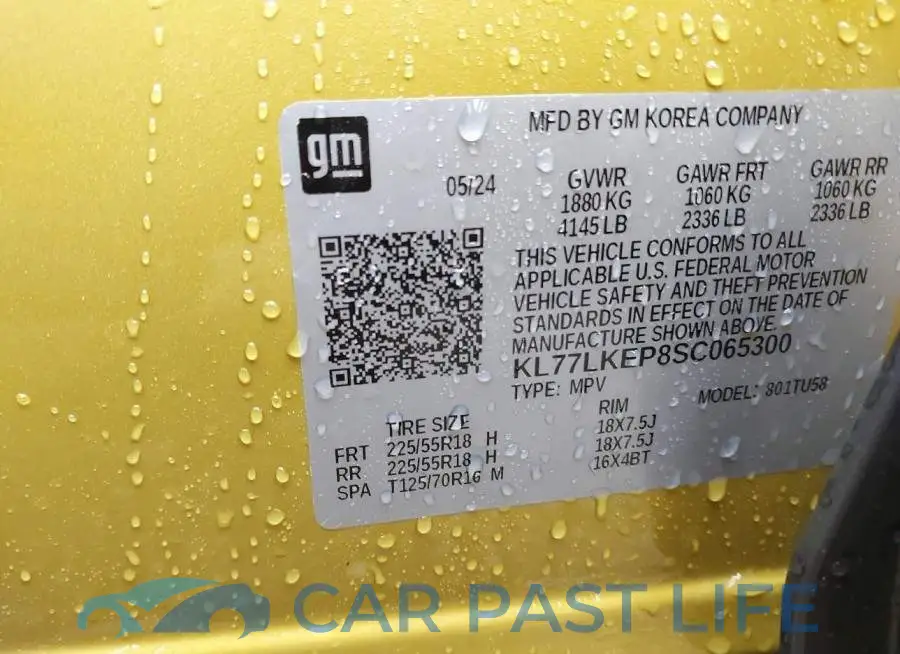KL77LKEP8SC065300# 9