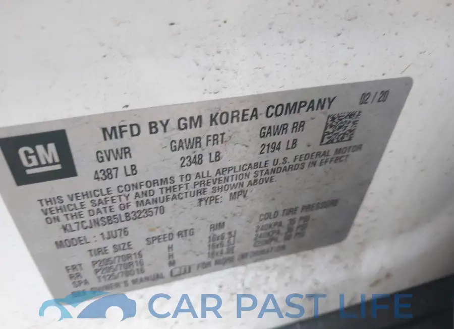 KL7CJNSB5LB323570# 9