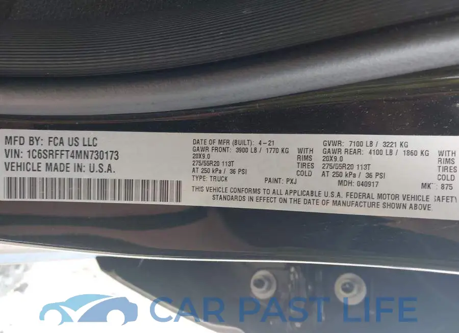1C6SRFFT4MN730173# 9