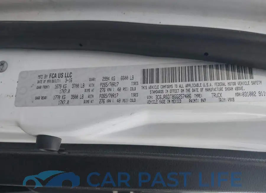 3C6JR6DT8GG257406# 9