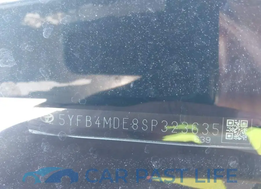 5YFB4MDE8SP323635# 9