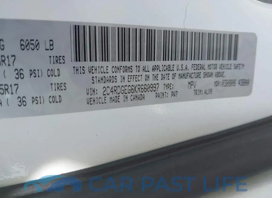 2C4RDGEG6KR660997# 9