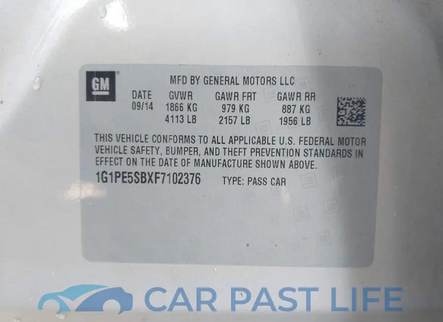 1G1PE5SBXF7102376# 9