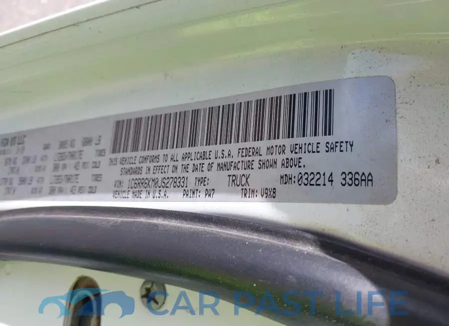 1C6RR6KM0JS278331# 9