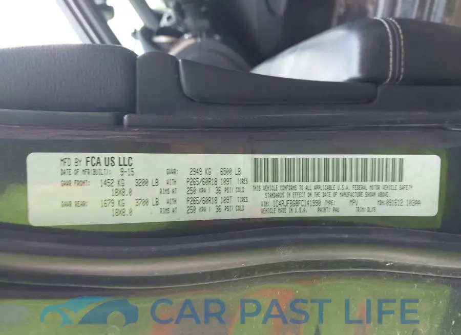 1C4RJFBG8FC141990# 9