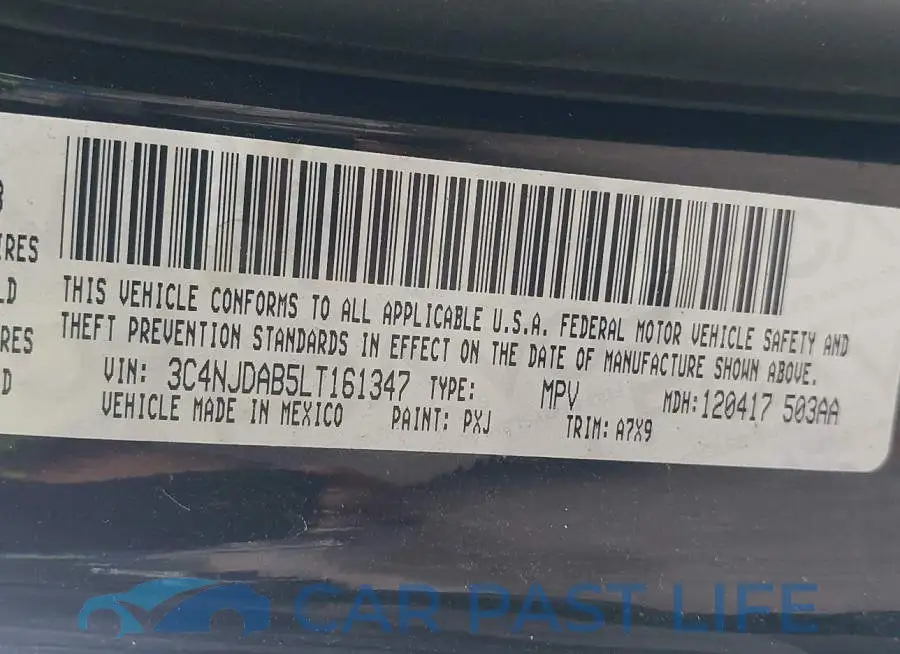 3C4NJDAB5LT161347# 9