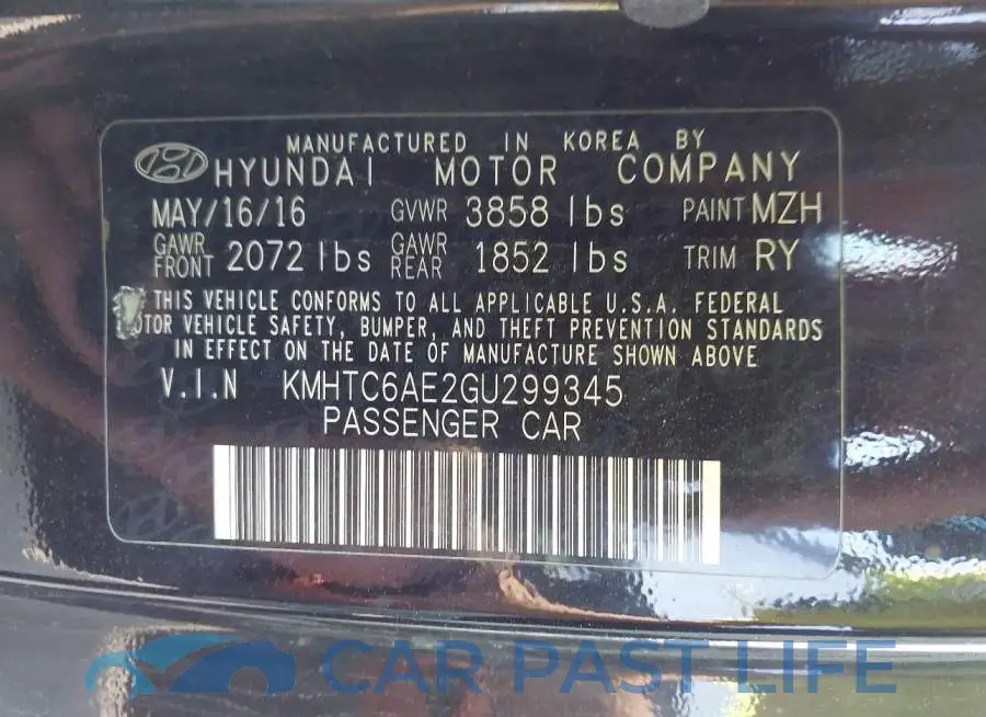 KMHTC6AE2GU299345# 9