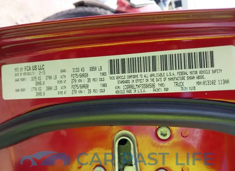 1C6RR6LMXFS580506# 9