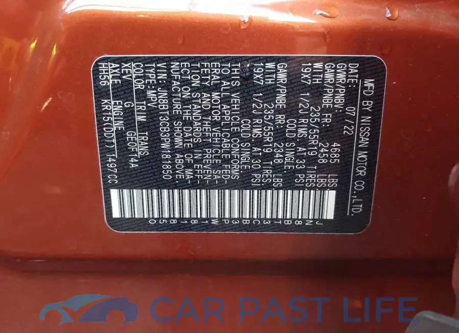 JN8BT3CB3PW181850# 9