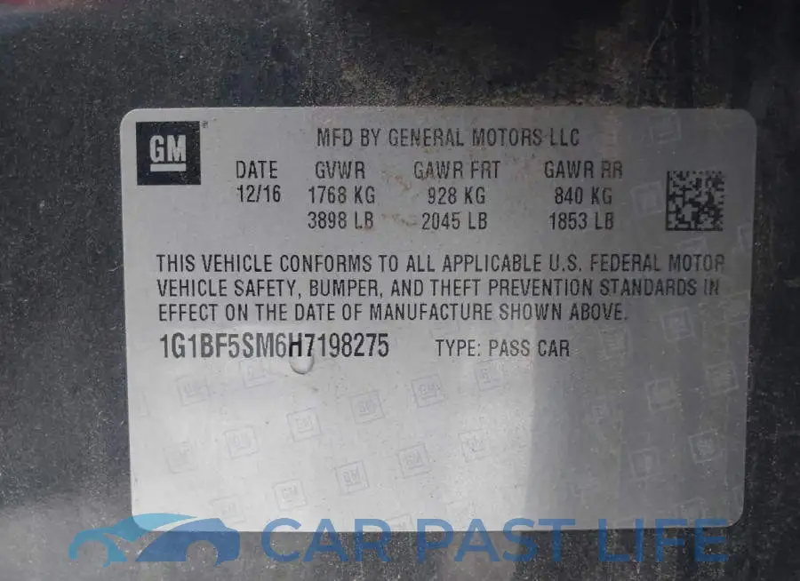1G1BF5SM6H7198275# 9